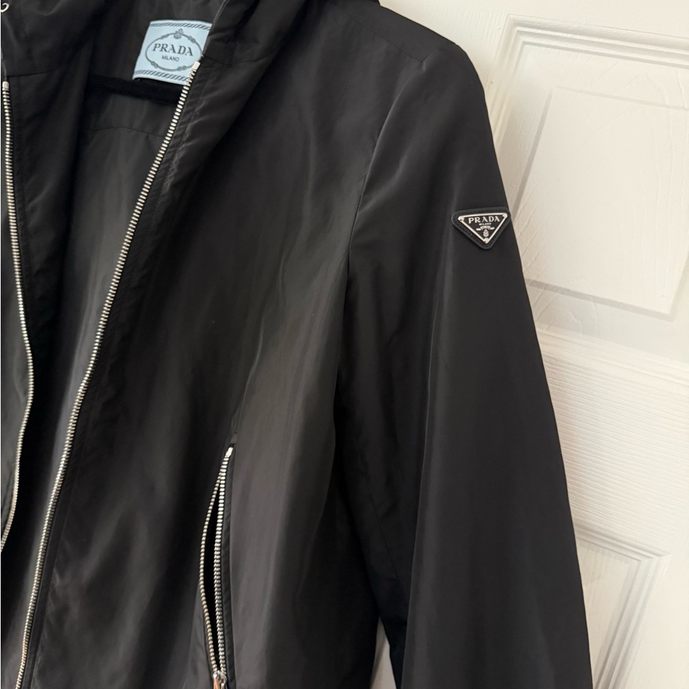 Prada Women's Black Windbreaker Jacket - Picture 3 of 5